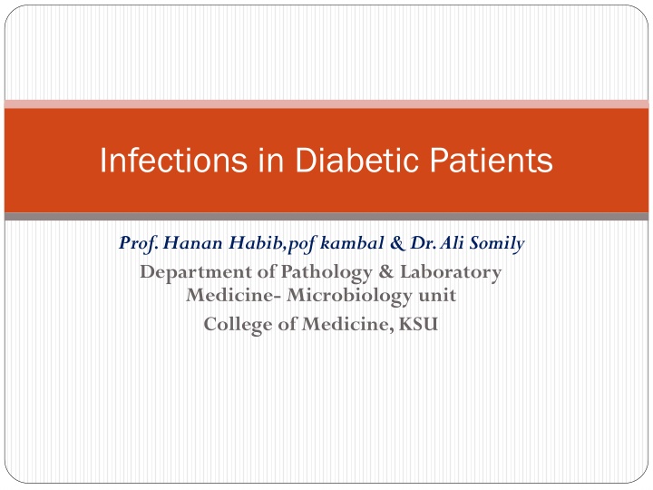 infections in diabetic patients