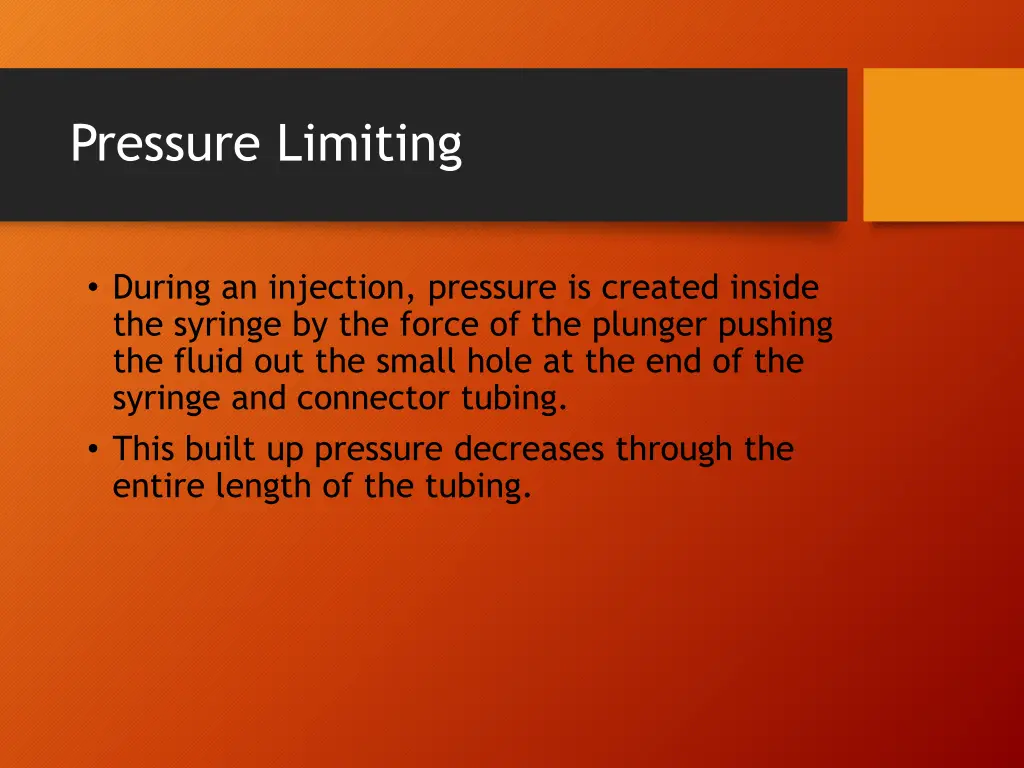 pressure limiting