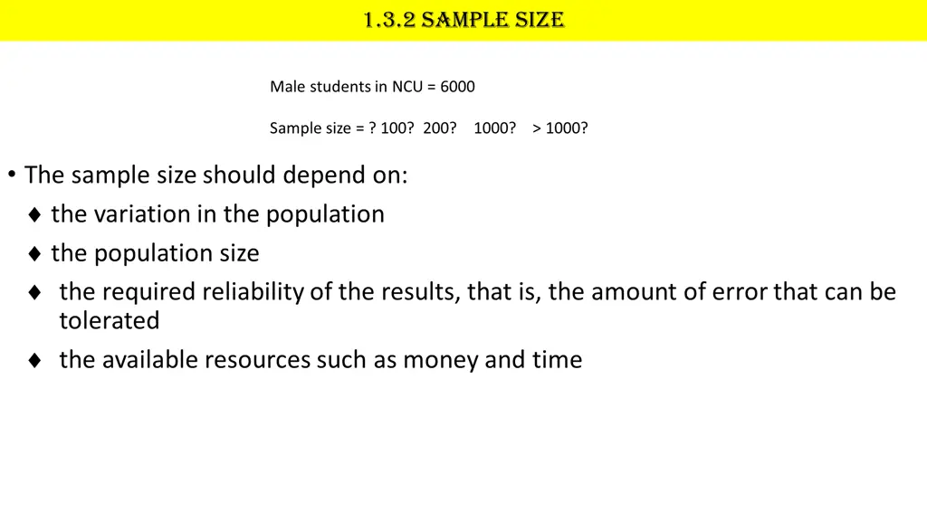 1 3 2 sample size