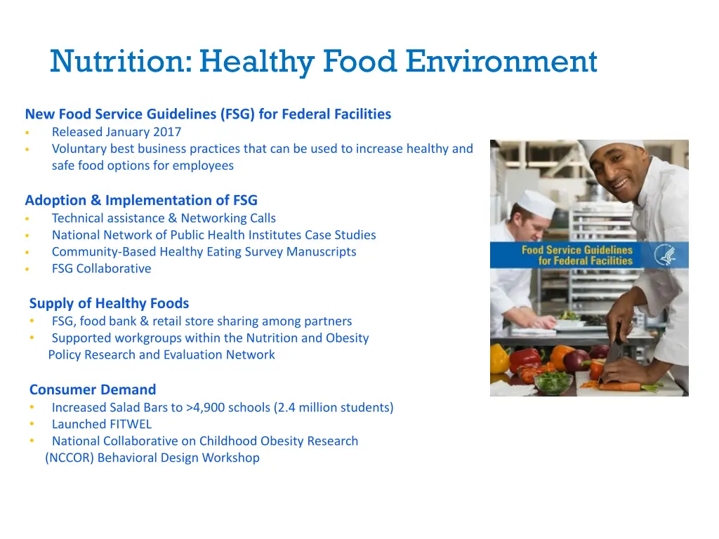 nutrition healthy food environment