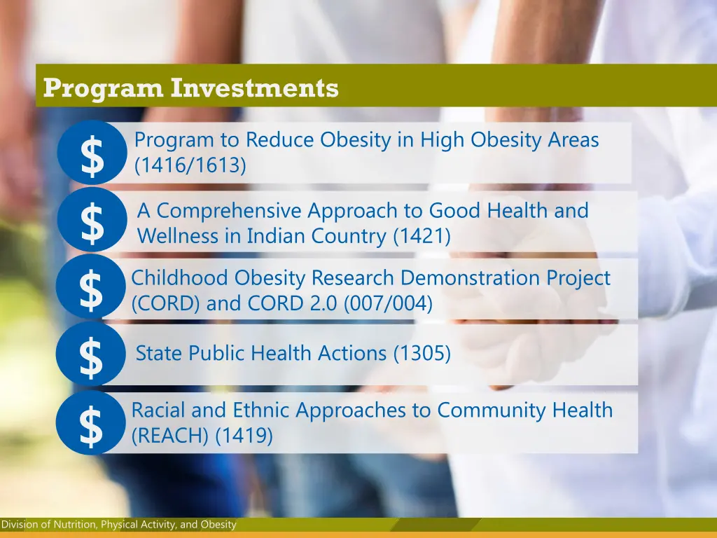 program investments