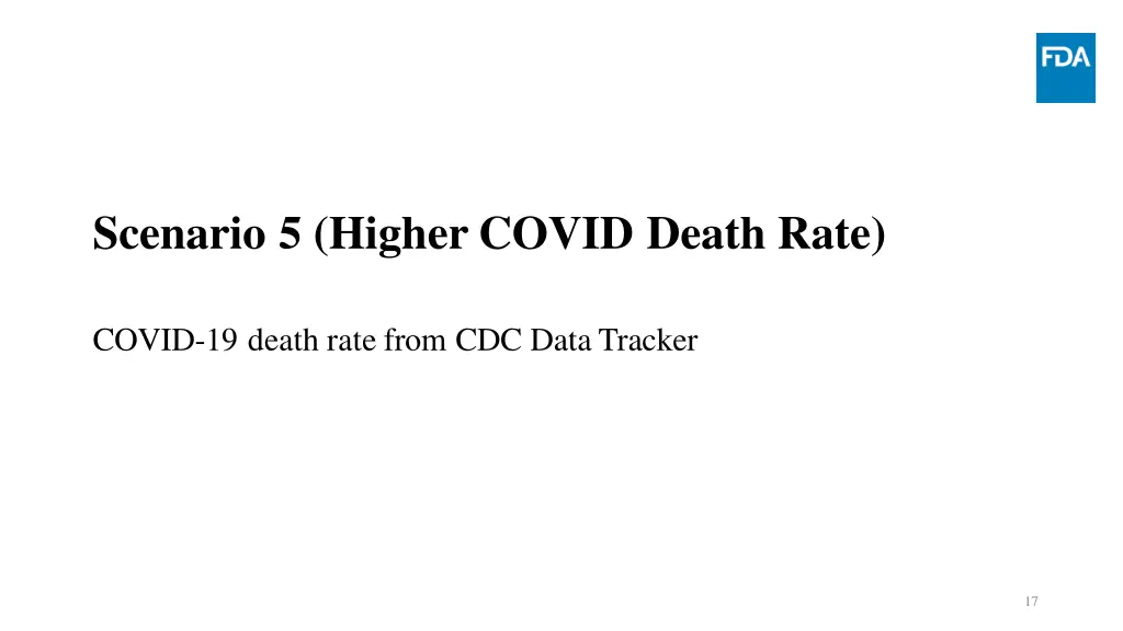 scenario 5 higher covid death rate