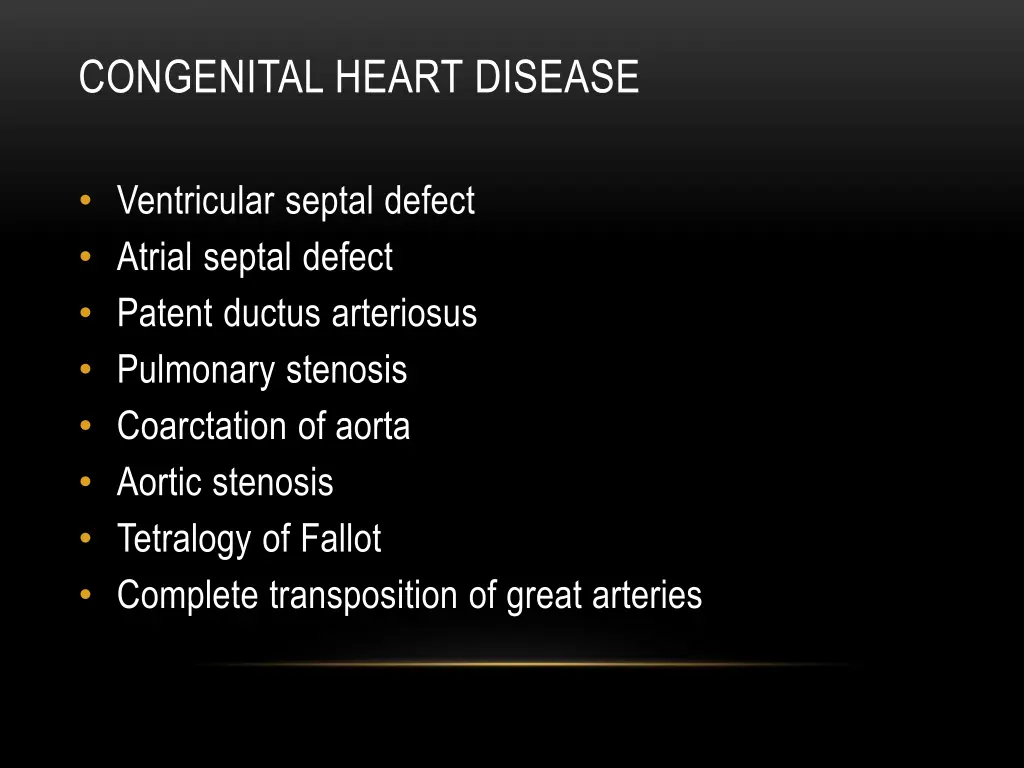 congenital heart disease
