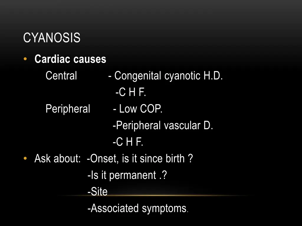 cyanosis