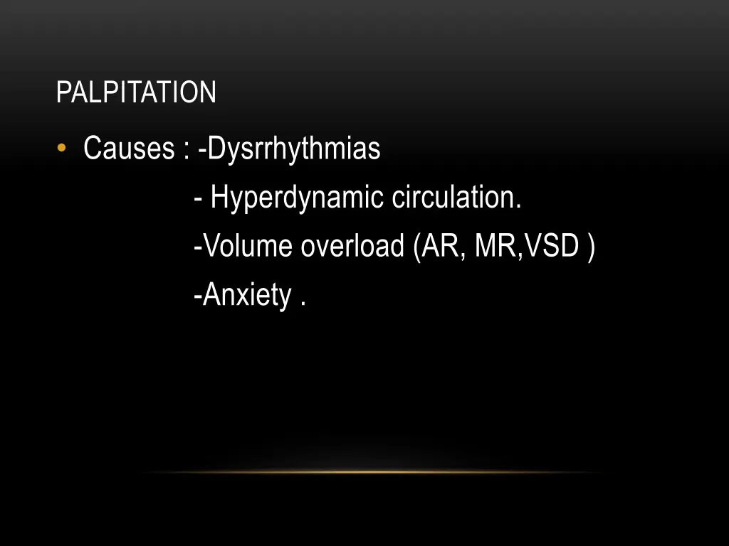 palpitation