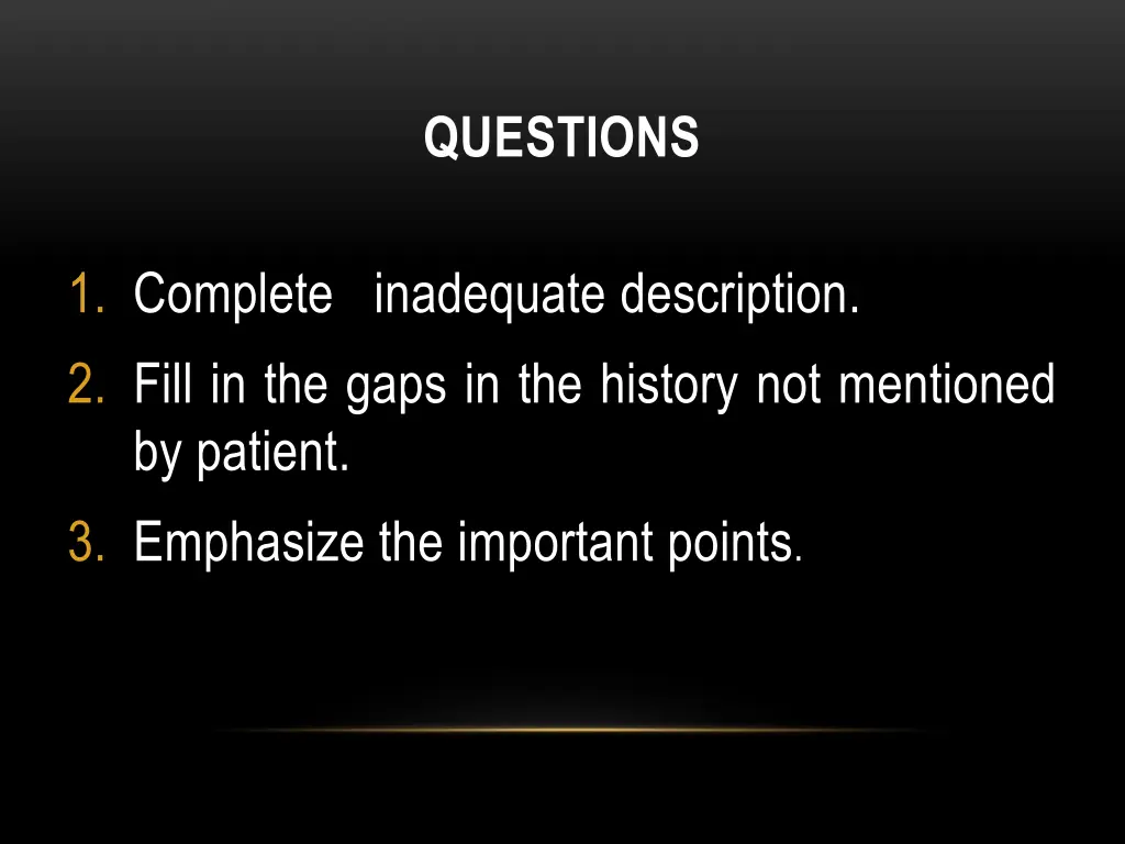 questions