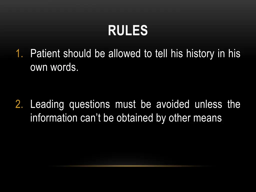 rules