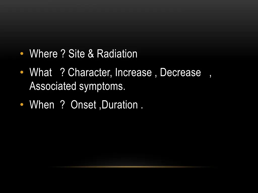 where site radiation what character increase