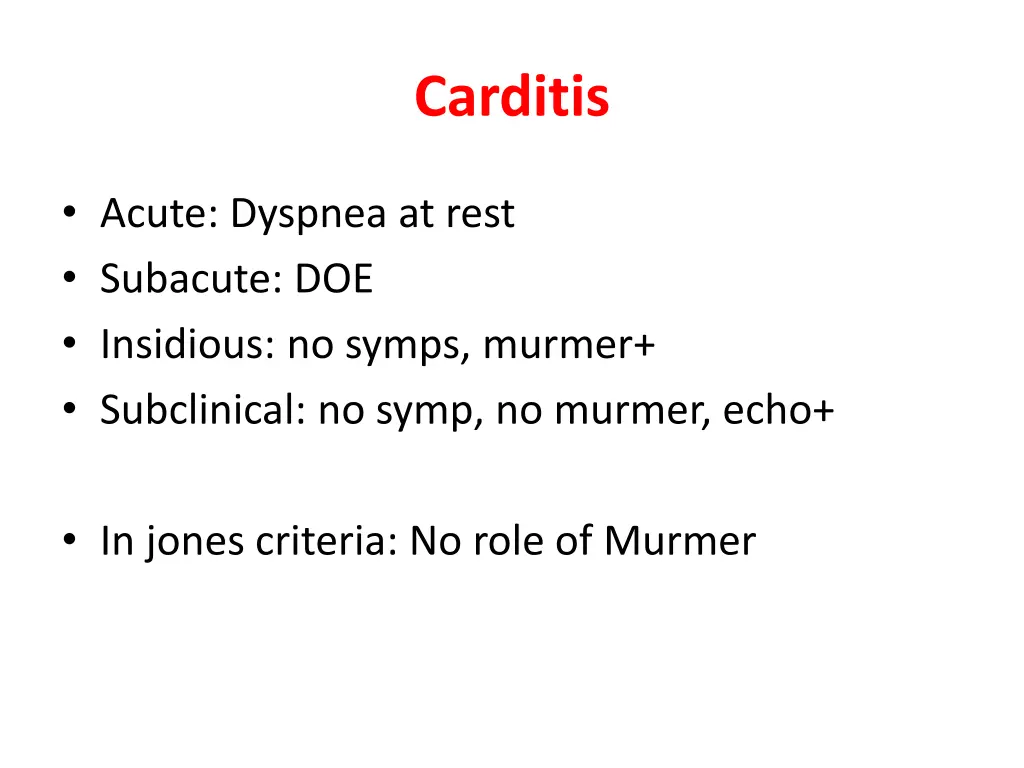 carditis