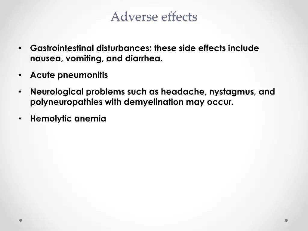 adverse effects 1