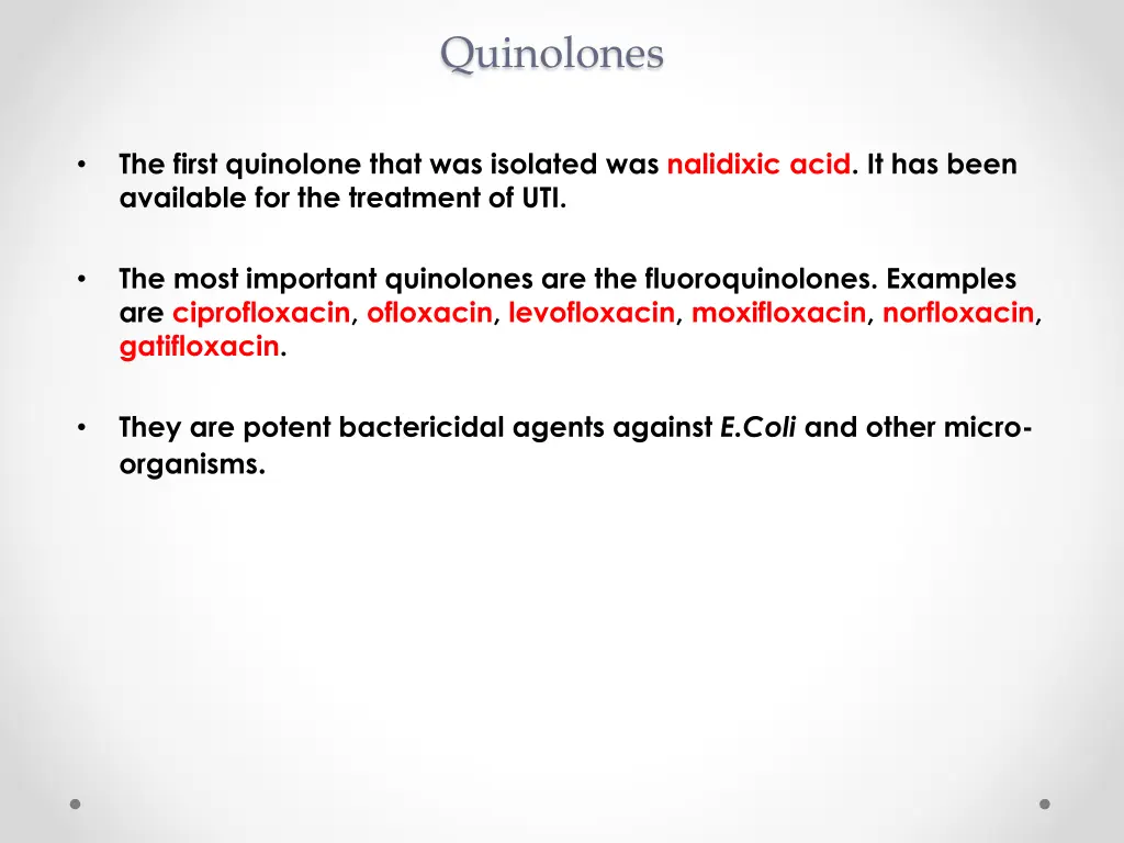 quinolones