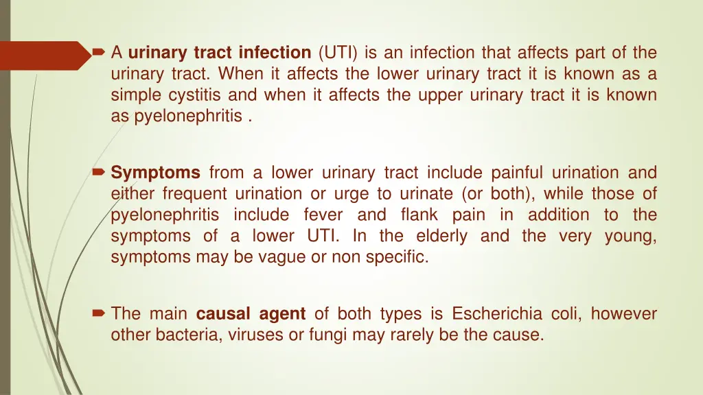 a urinary tract infection uti is an infection