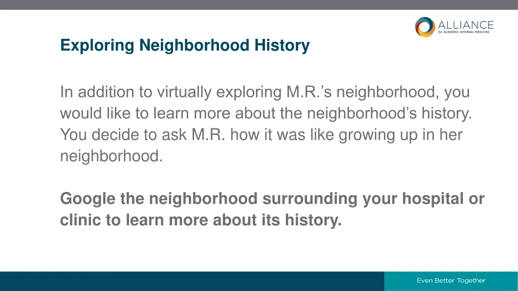 exploring neighborhood history
