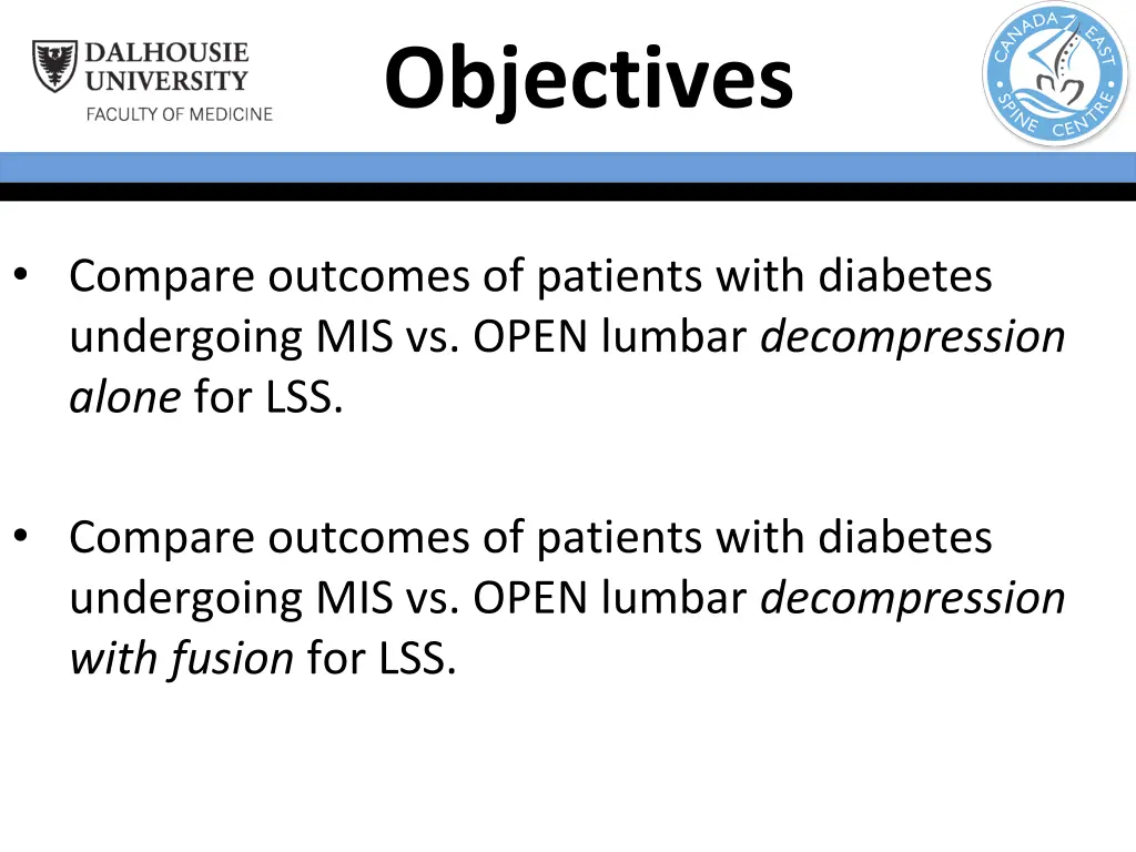 objectives
