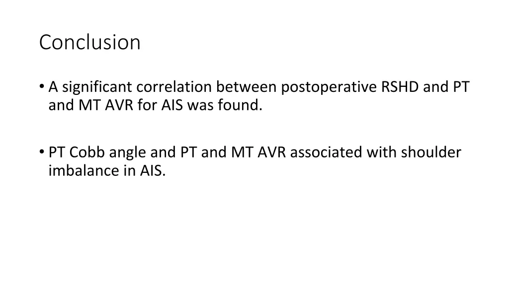conclusion