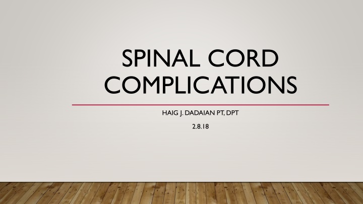 spinal cord complications