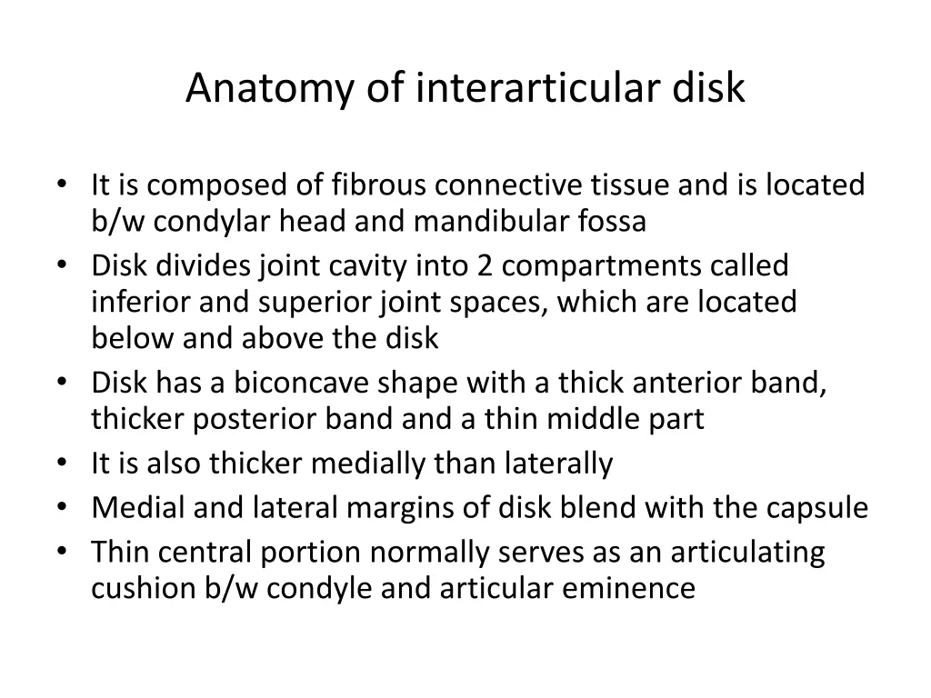 anatomy of interarticular disk