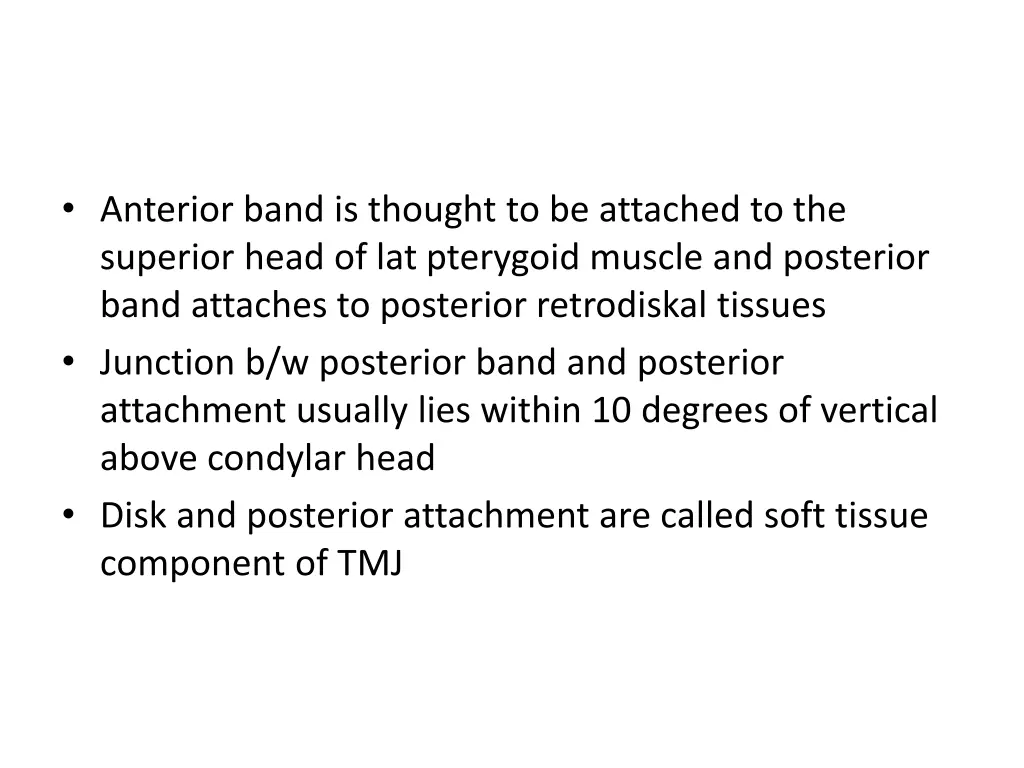 anterior band is thought to be attached