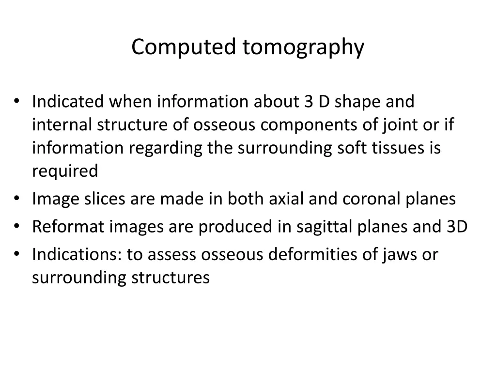 computed tomography