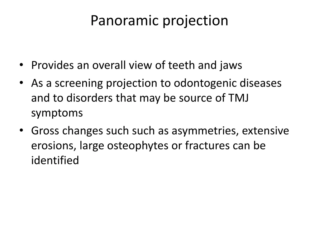 panoramic projection