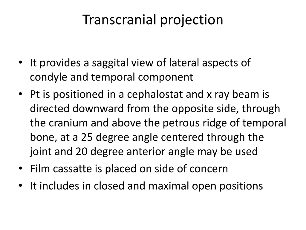 transcranial projection