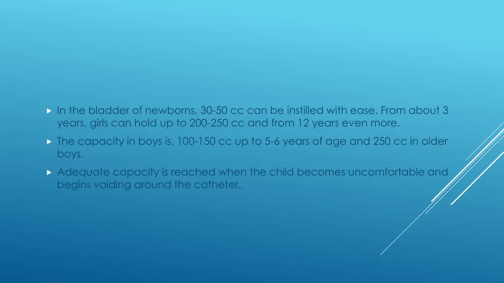in the bladder of newborns