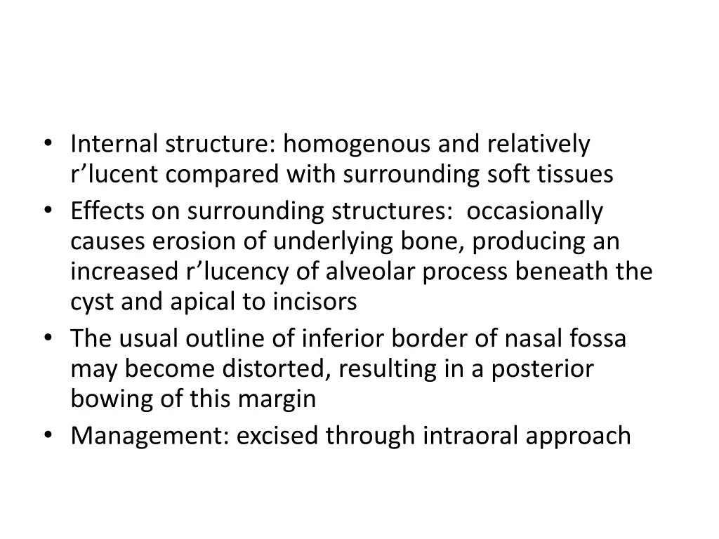 internal structure homogenous and relatively