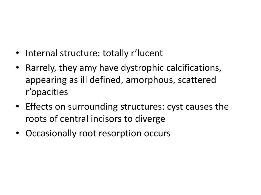 internal structure totally r lucent rarrely they