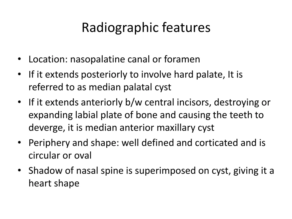 radiographic features 3