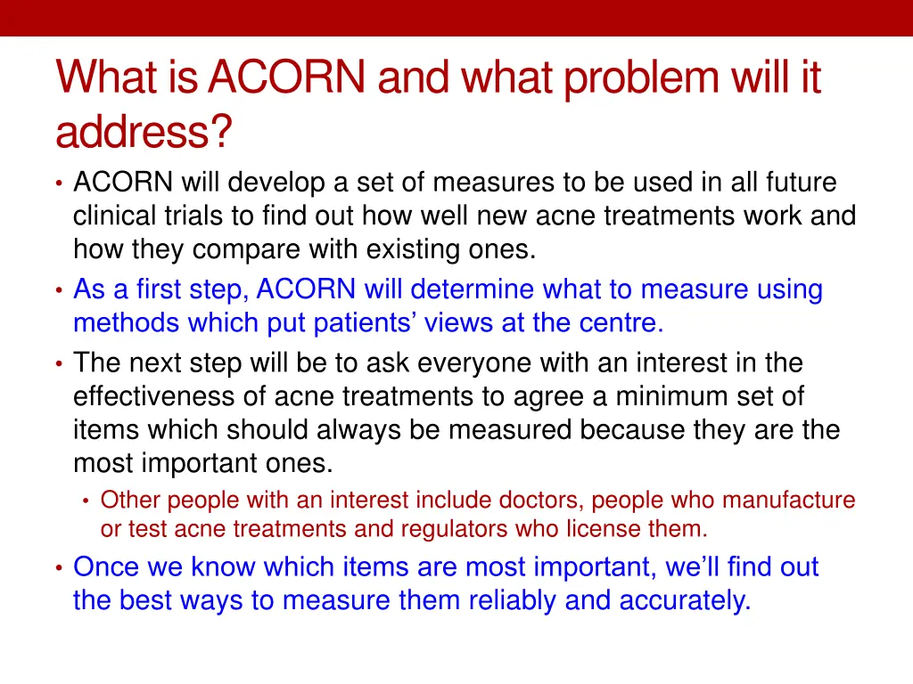 what is acorn and what problem will it address