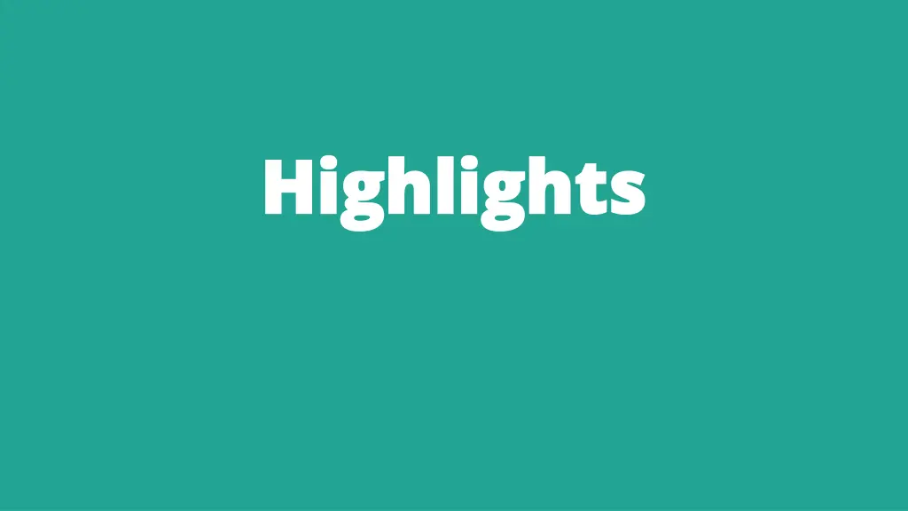 highlights highlights