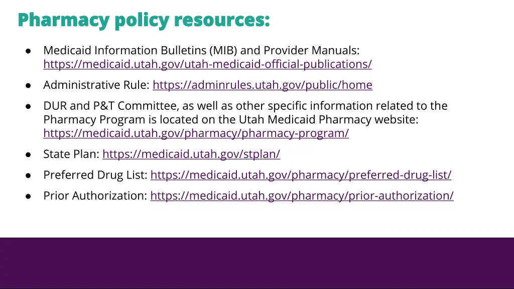 pharmacy policy resources pharmacy policy
