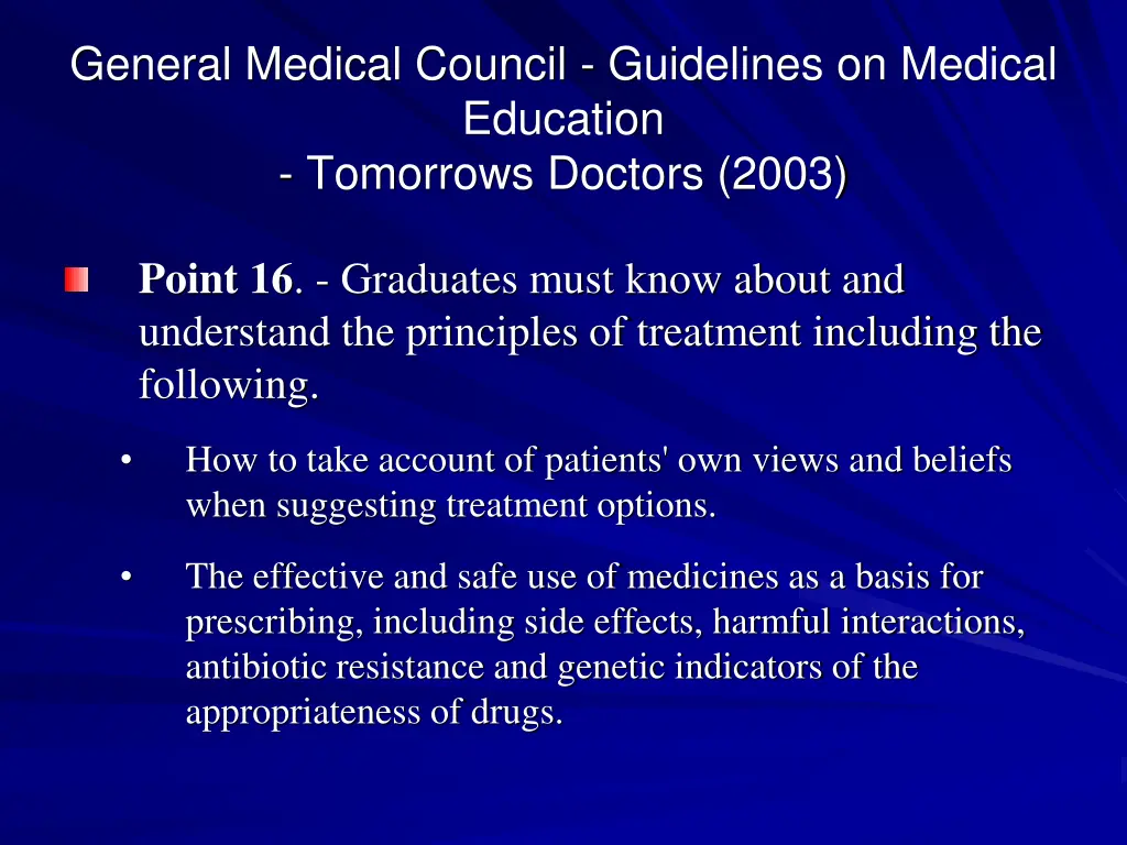 general medical council guidelines on medical