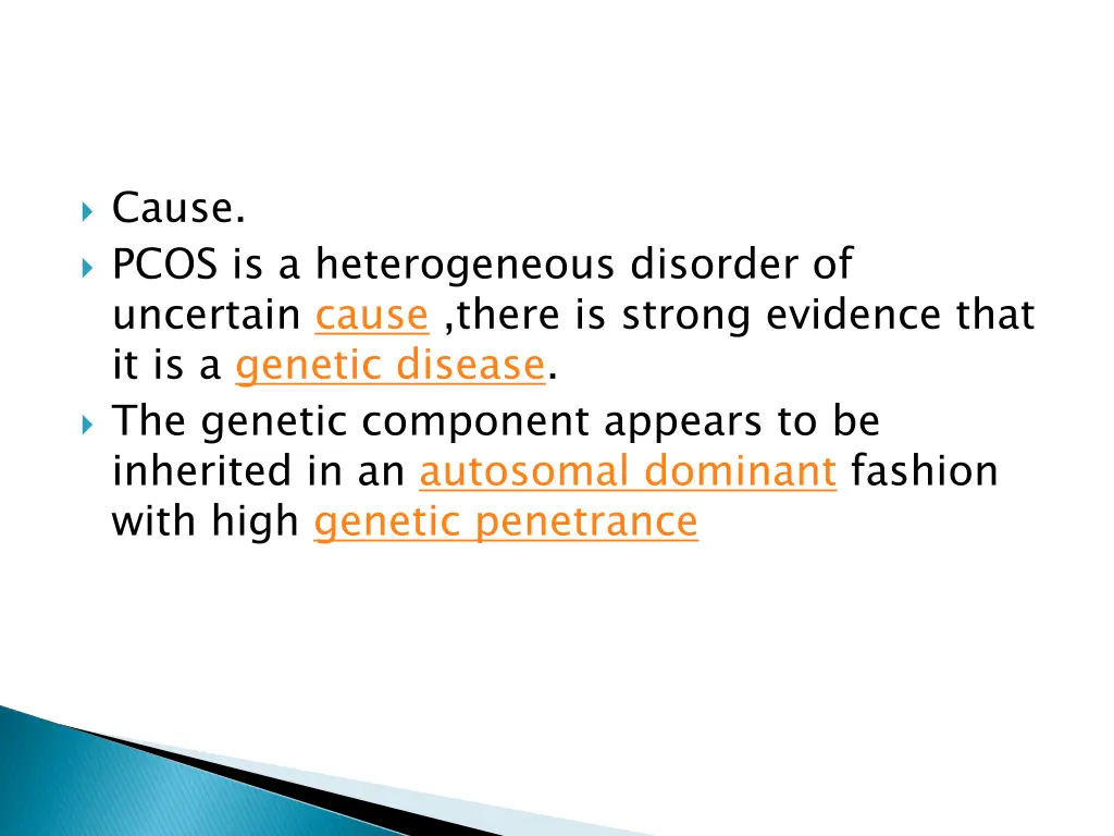 cause pcos is a heterogeneous disorder