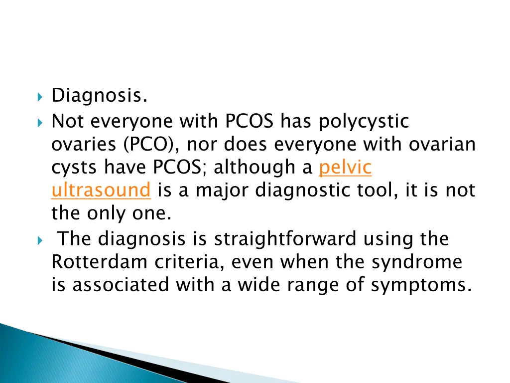 diagnosis not everyone with pcos has polycystic