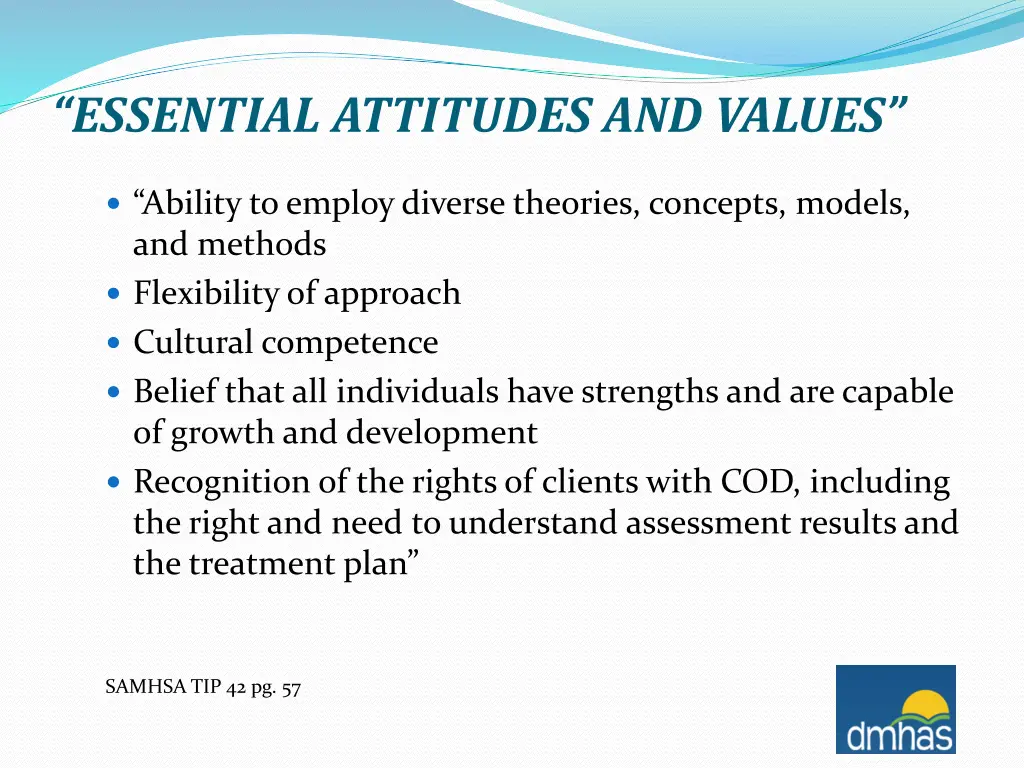 essential attitudes and values 1