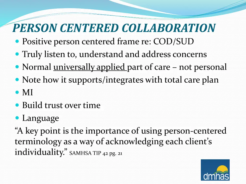 person centered collaboration positive person