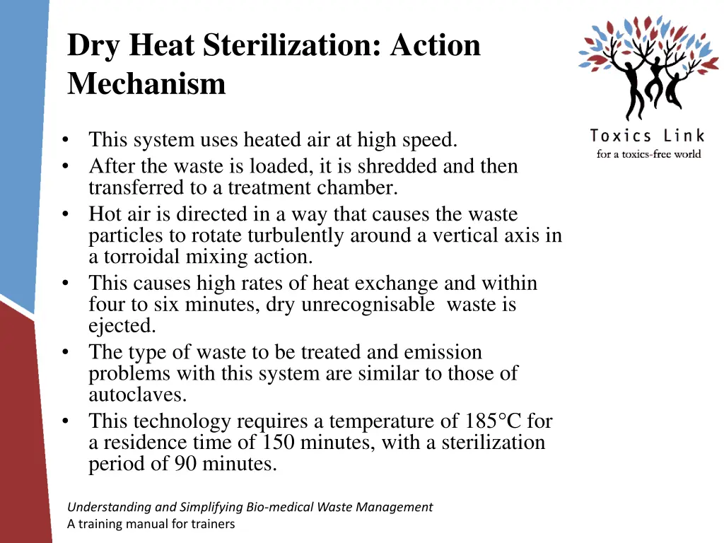 dry heat sterilization action mechanism
