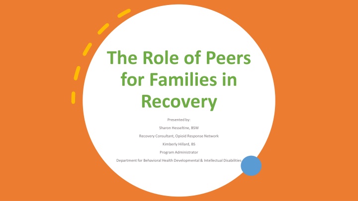 the role of peers for families in recovery