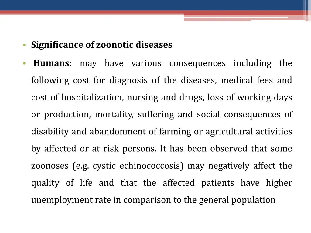 significance of zoonotic diseases