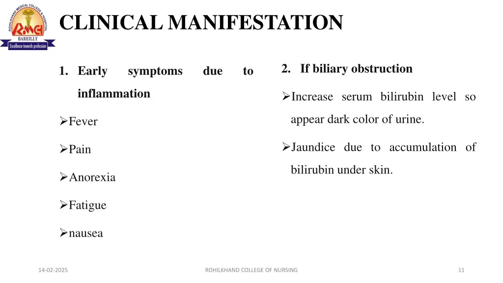 clinical manifestation