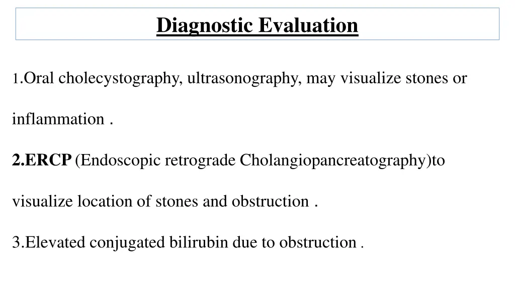 diagnostic evaluation