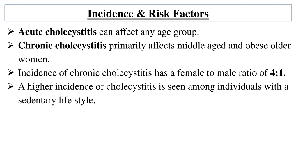 incidence risk factors