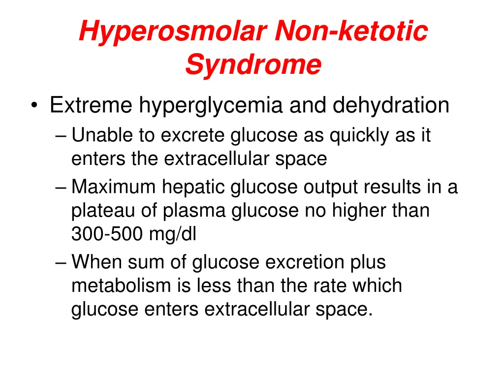 hyperosmolar non ketotic syndrome extreme