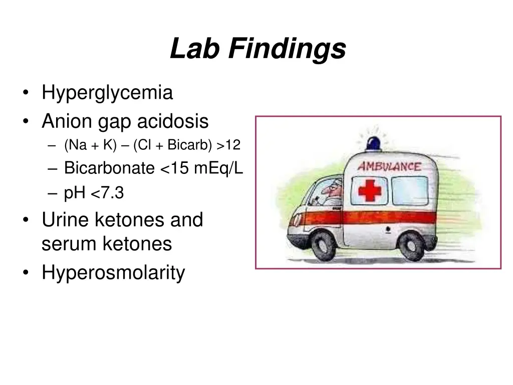 lab findings