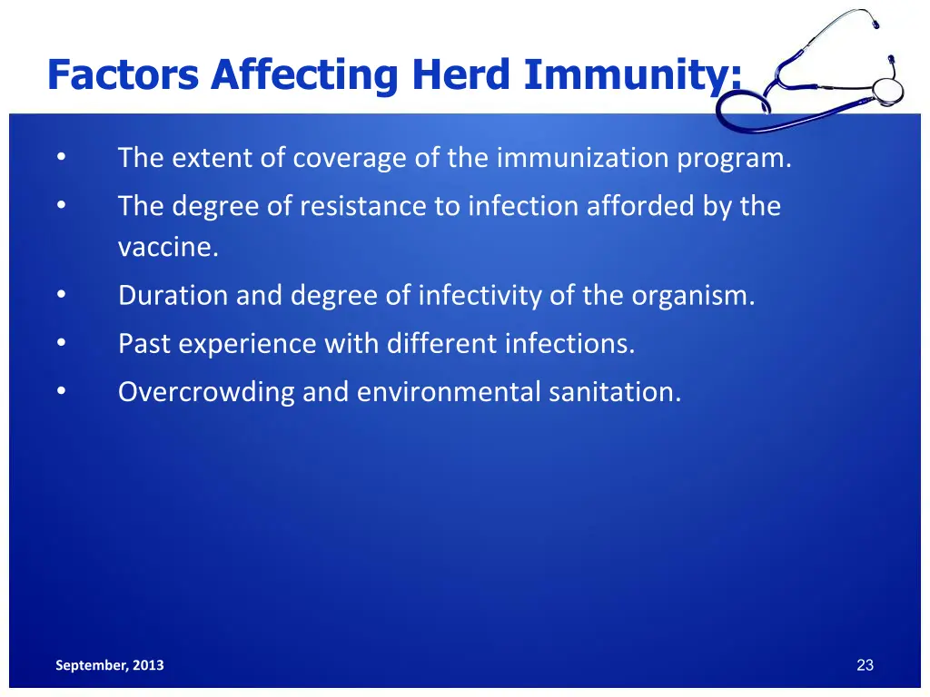 factors affecting herd immunity
