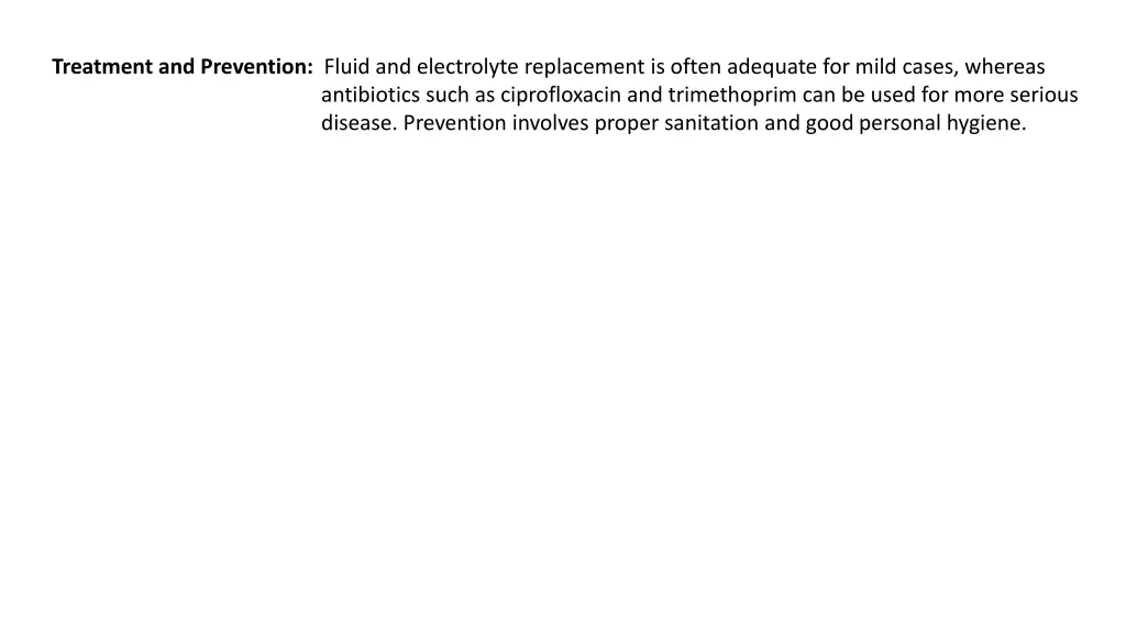 treatment and prevention fluid and electrolyte