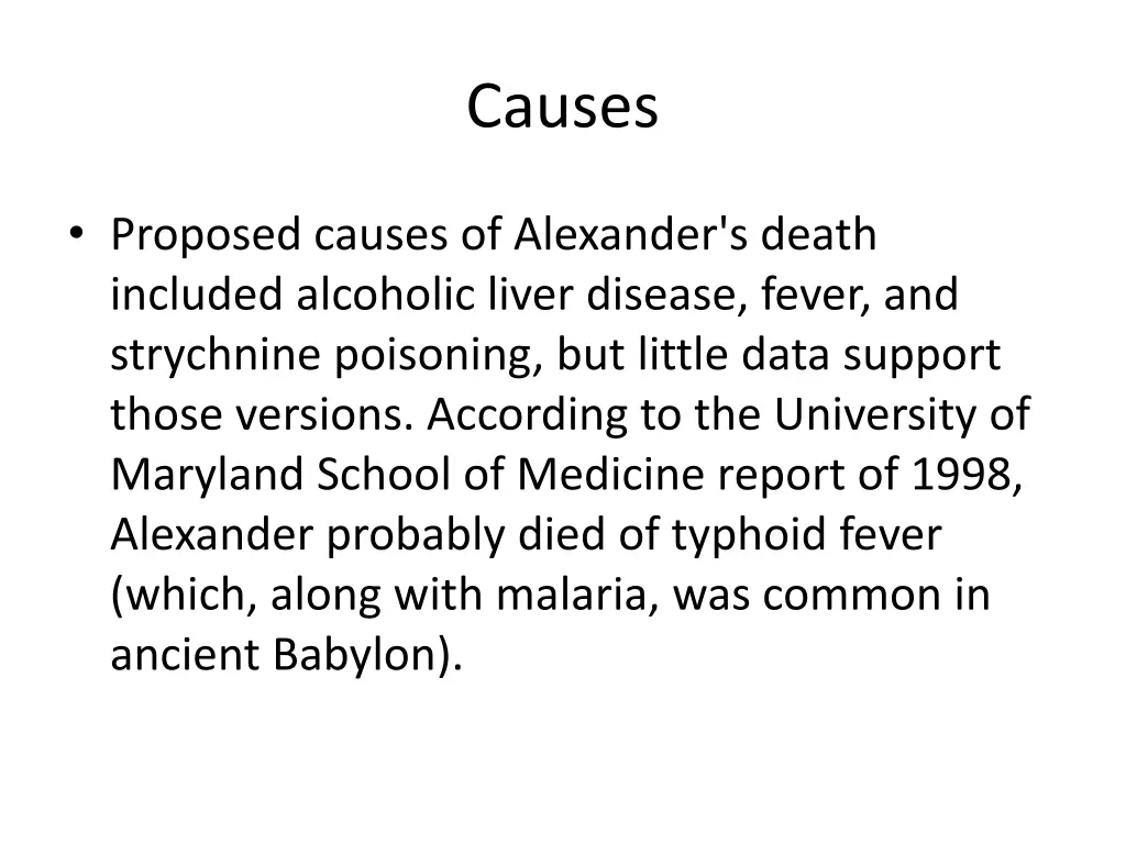 causes