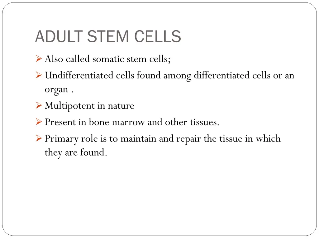 adult stem cells
