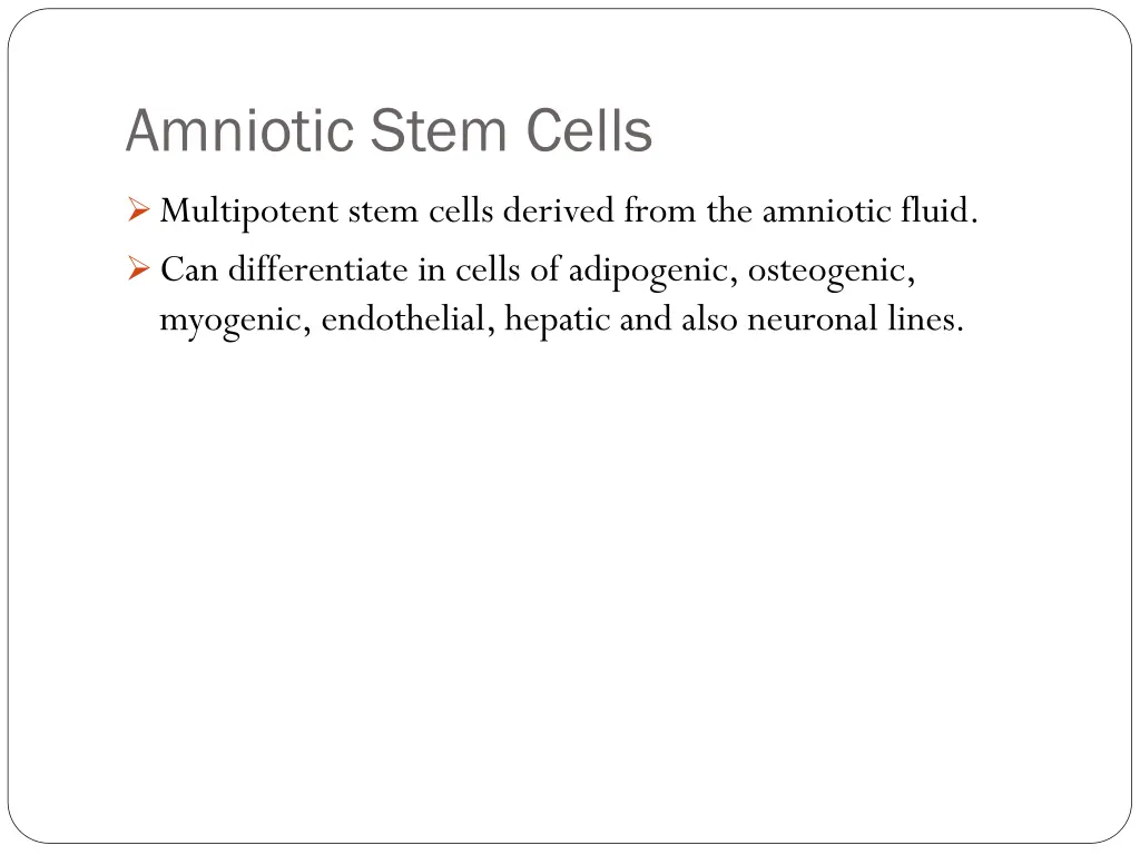amniotic stem cells